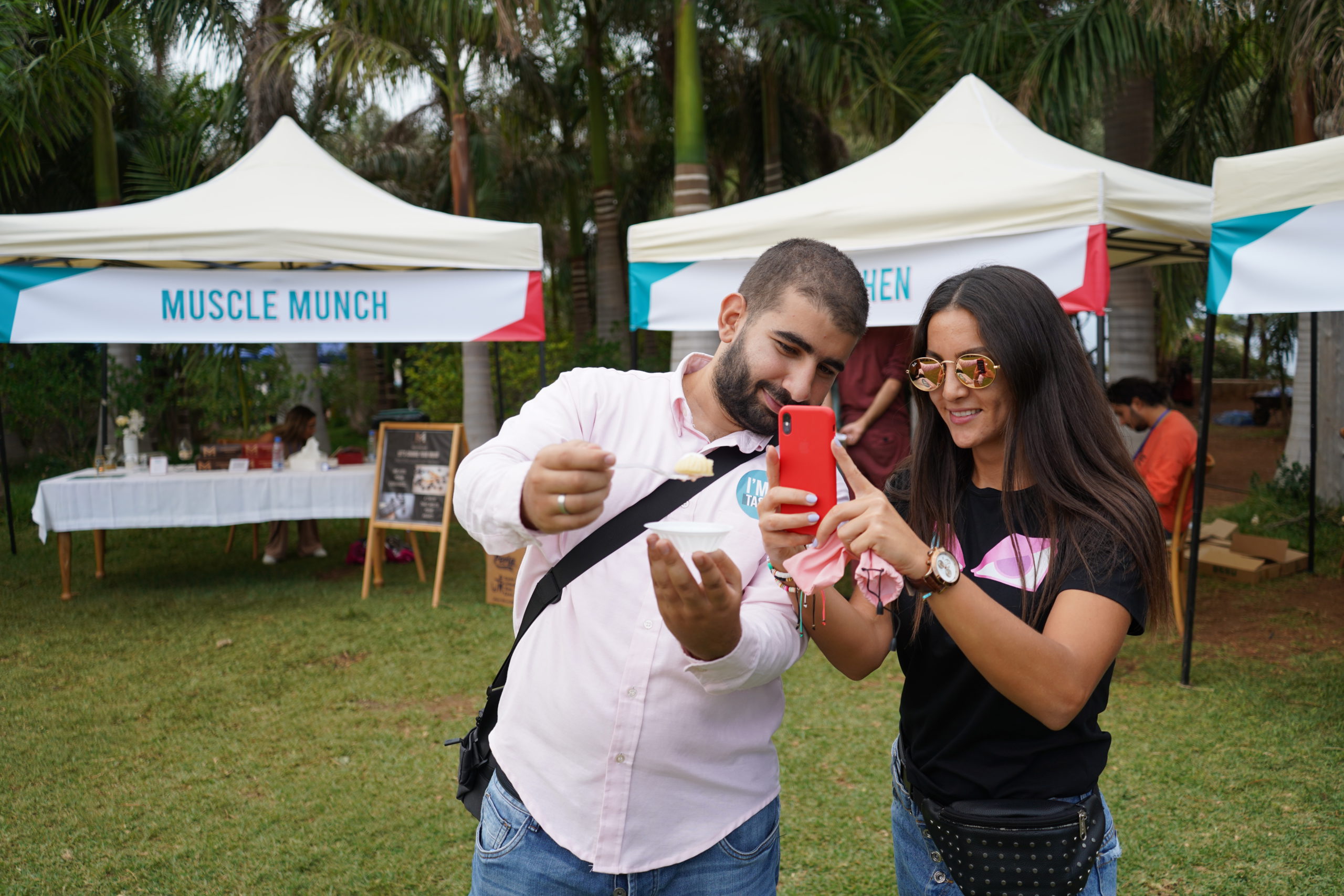 people having fun at event